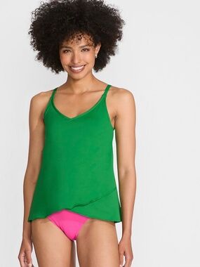 Lands’ End Tulip Hem Tankini Top